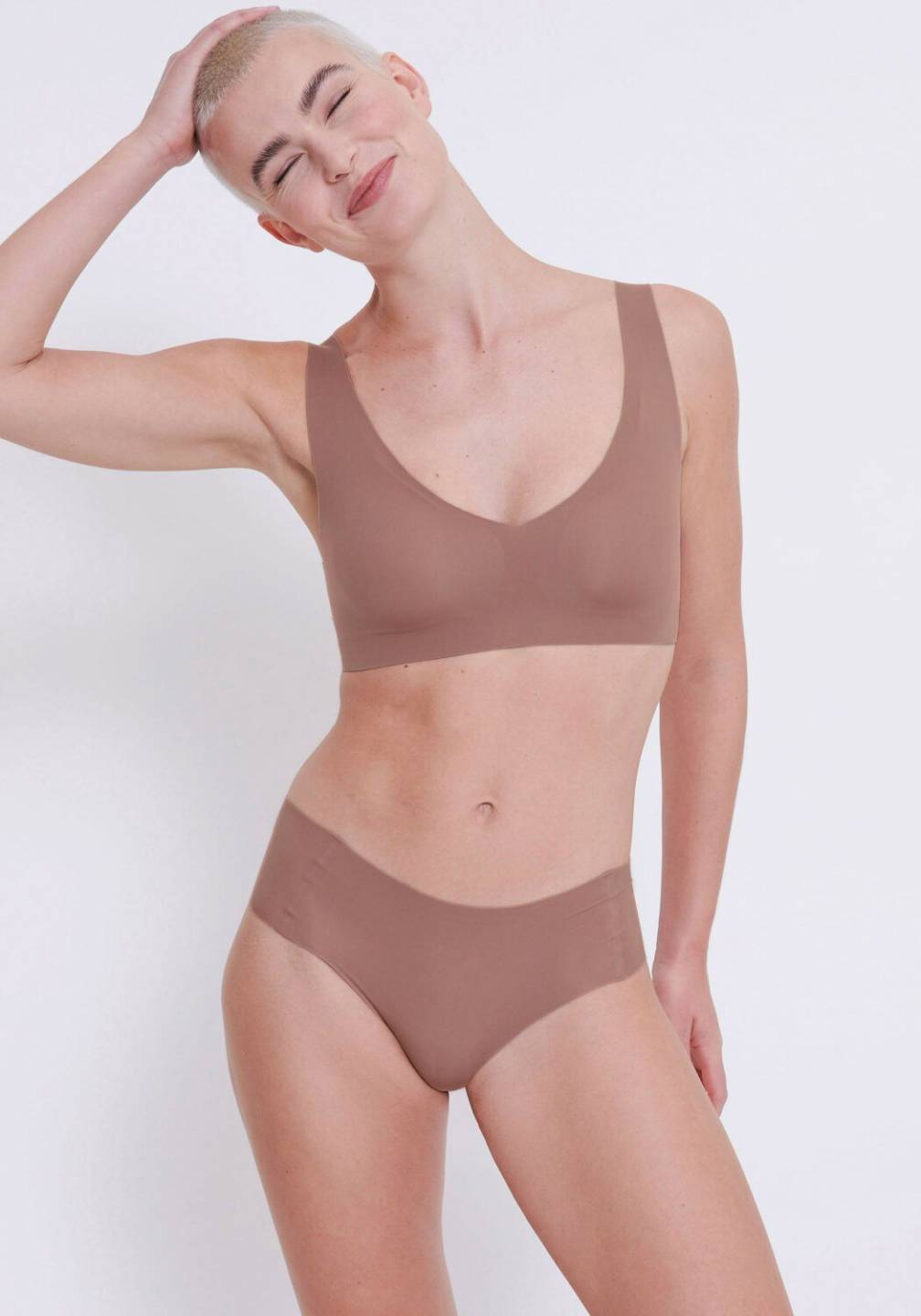 Sloggi Zero Feel Bralette (10217728)cacao Damen-Unterwäsche