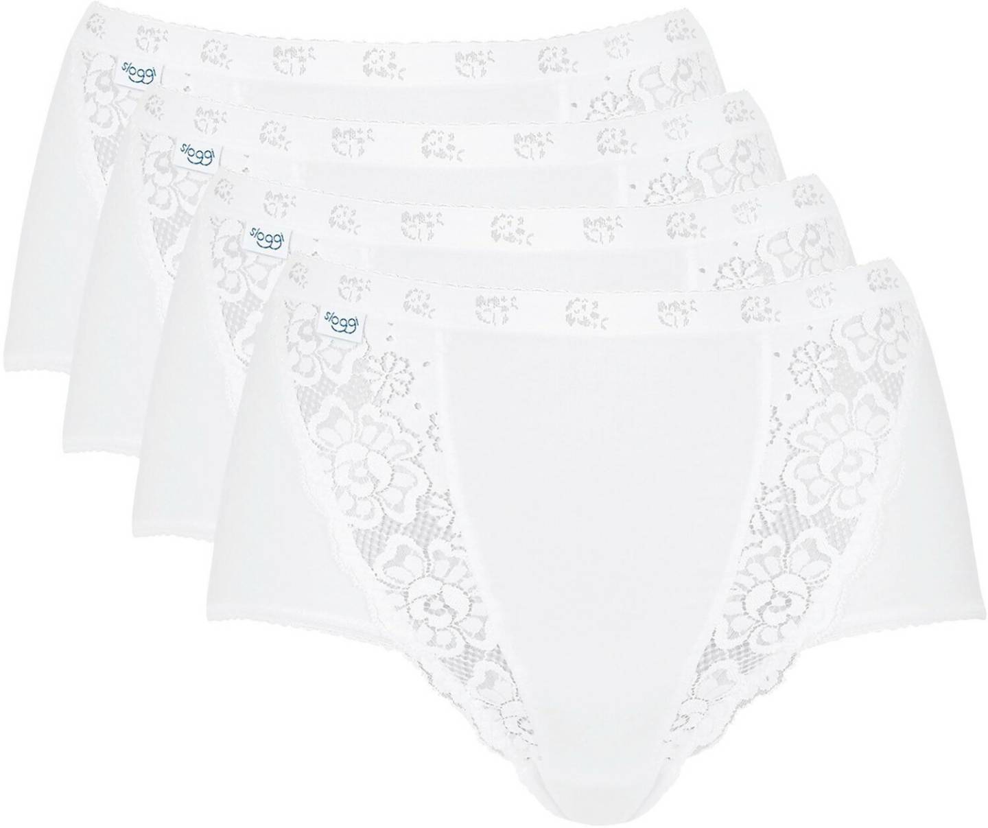 Damen-Unterwäsche Sloggi 4-Pack Chic Maxi (10071632)white