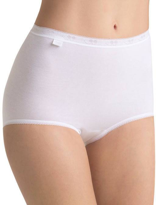 Sloggi Basic+ Maxi x4white Damen-Unterwäsche