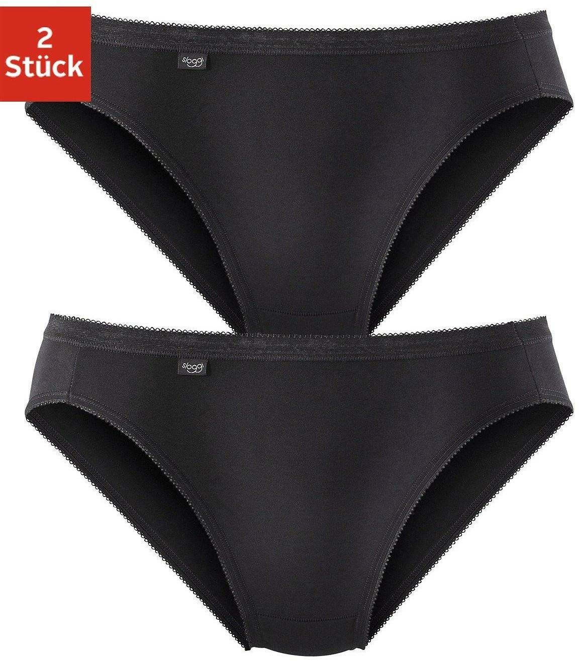 Damen-Unterwäsche Sloggi Basic Tai Slip 2-Pack (10107304)black