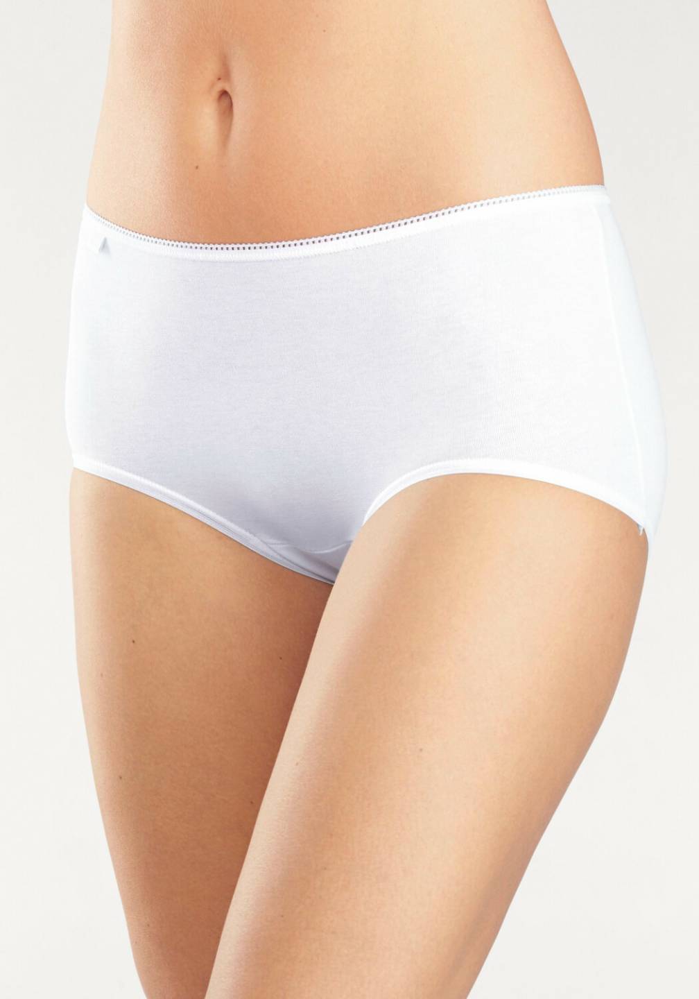 Damen-Unterwäsche Sloggi 24/7 Cotton Midi Briefs 3 Packwhite