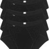 Sloggi 4-Pack Chic Midi (10071633)black combination Damen-Unterwäsche