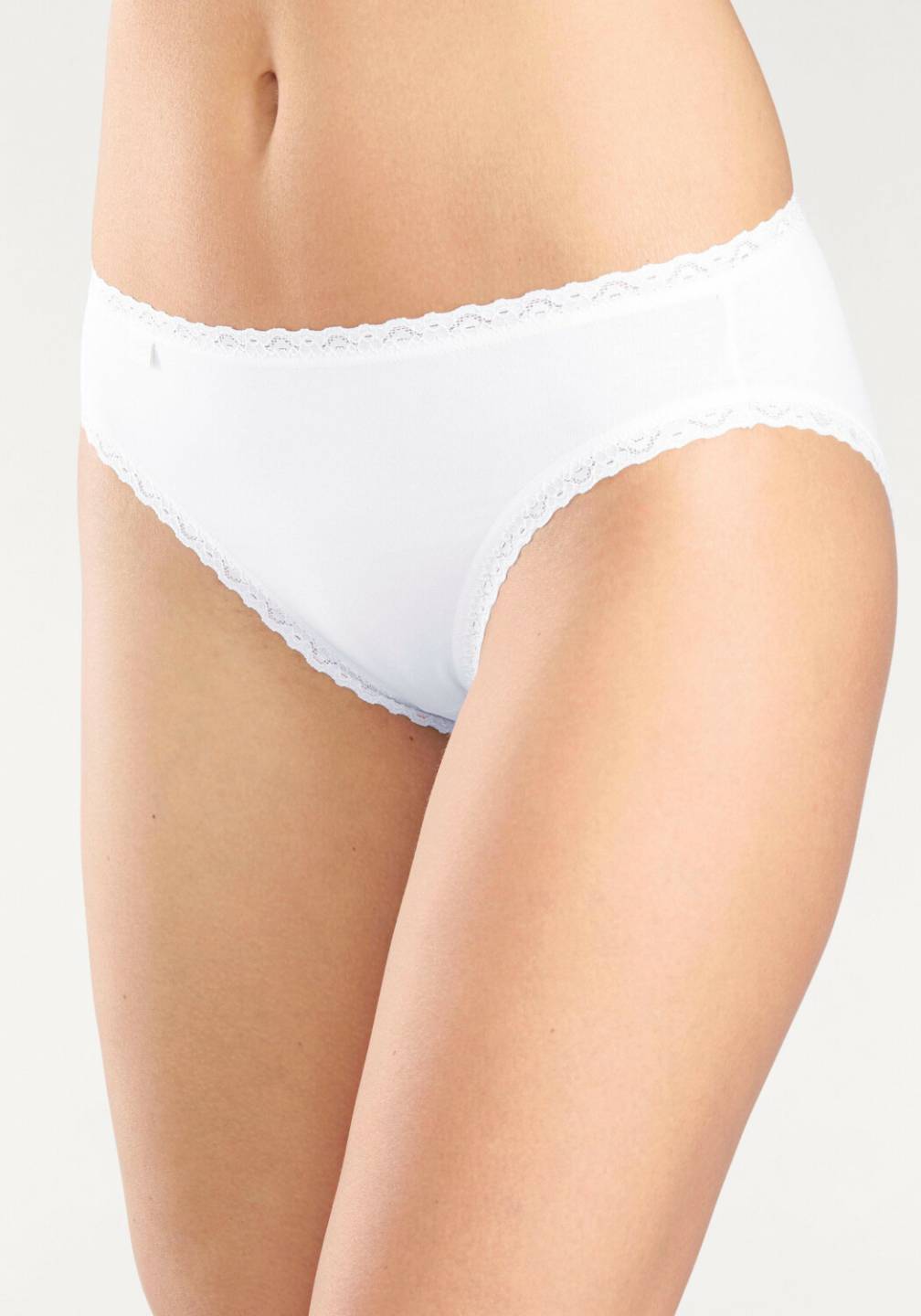 Sloggi 24/7 Cotton Lace Tai Briefs 3Pwhite Damen-Unterwäsche