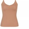 Sloggi Zero Feel Unterhemd mit Spagettiträgern (10217755)Spaghetti Strap Undershirt nostalgic brown Damen-Unterwäsche