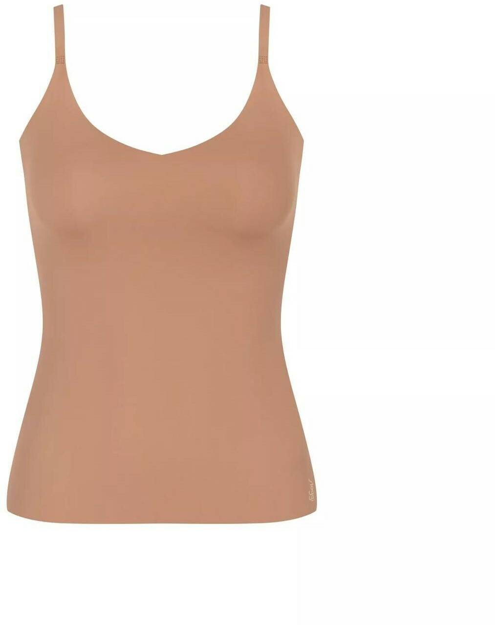 Sloggi Zero Feel Unterhemd mit Spagettiträgern (10217755)Spaghetti Strap Undershirt nostalgic brown Damen-Unterwäsche