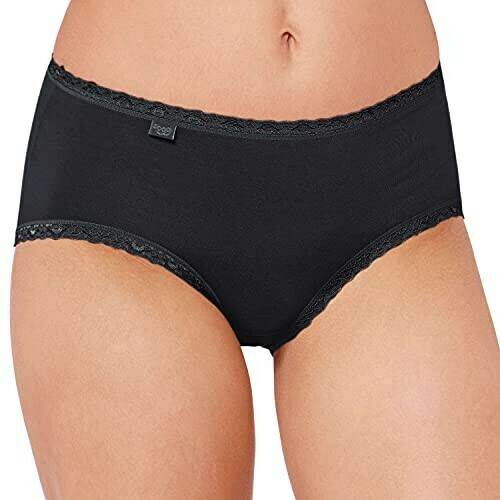 Sloggi 24/7 Cotton Lace Midi Briefs 3Pblack Damen-Unterwäsche