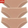 Damen-Unterwäsche Sloggi 24/7 Cotton Lace Tai Briefs 3Pbrush