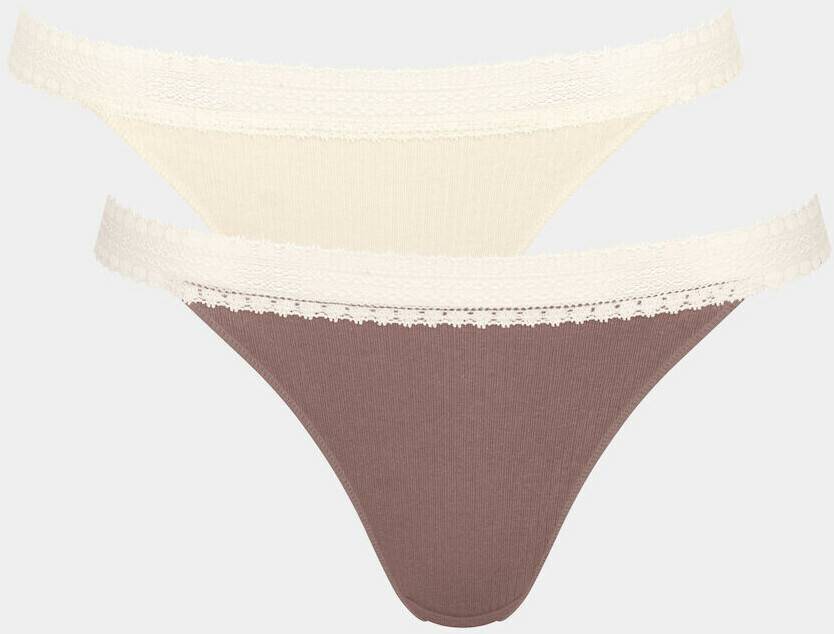 Damen-Unterwäsche Sloggi GO Ribbed R Tanga C2P (10217740-m003) braun