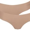 Sloggi 2-Pack ZERO Microfibre 2.0 Hipstring (10214636)Zero Microfibre 2.0 Hipstring 2P (10214636-00me) cameo brown Damen-Unterwäsche