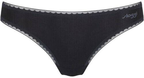 Damen-Unterwäsche Sloggi Go Brazilian Briefs 2Pblack